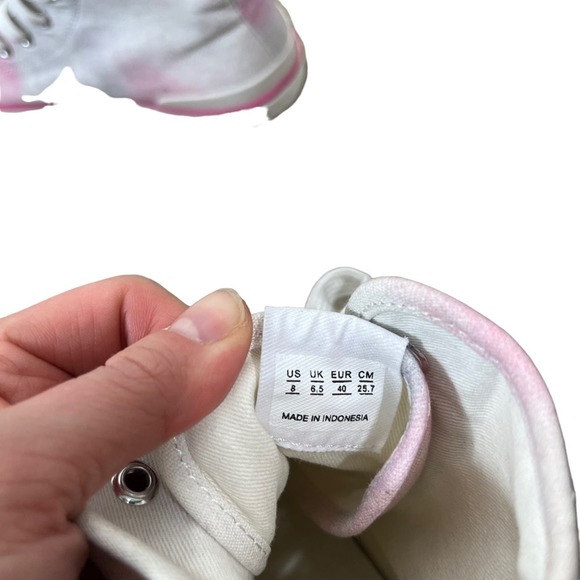 Isabel Marant | High Top Logo Sneaker BenKeen Tye Dye Denim Size 8 Barbie Core - Picture 11 of 14